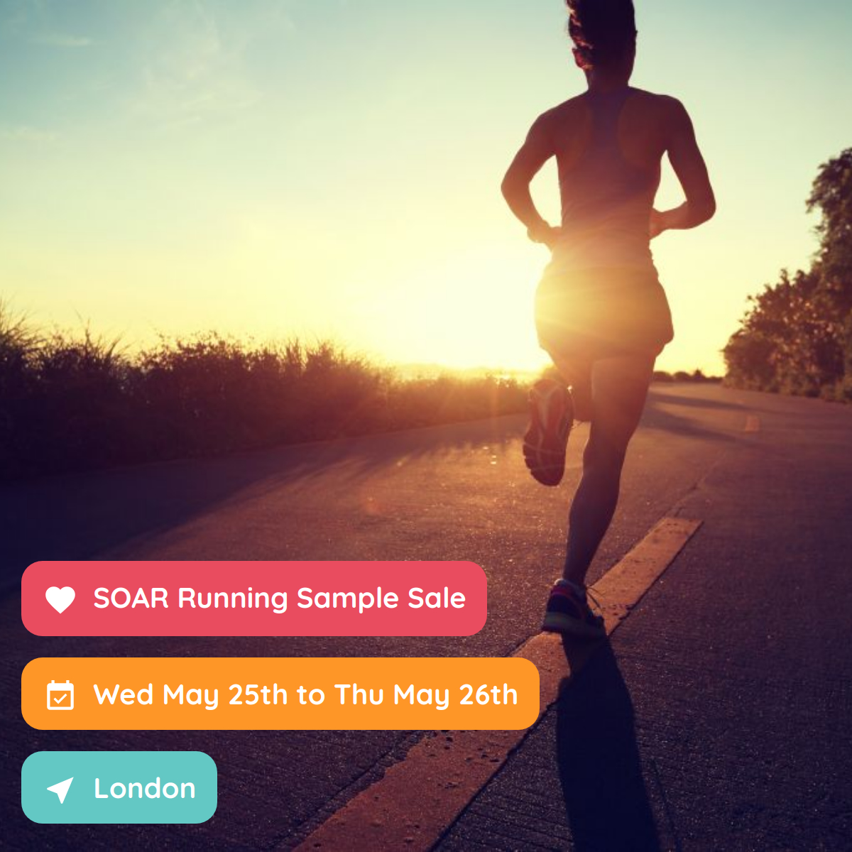 SOAR Running Sample Sale, London, May 2022