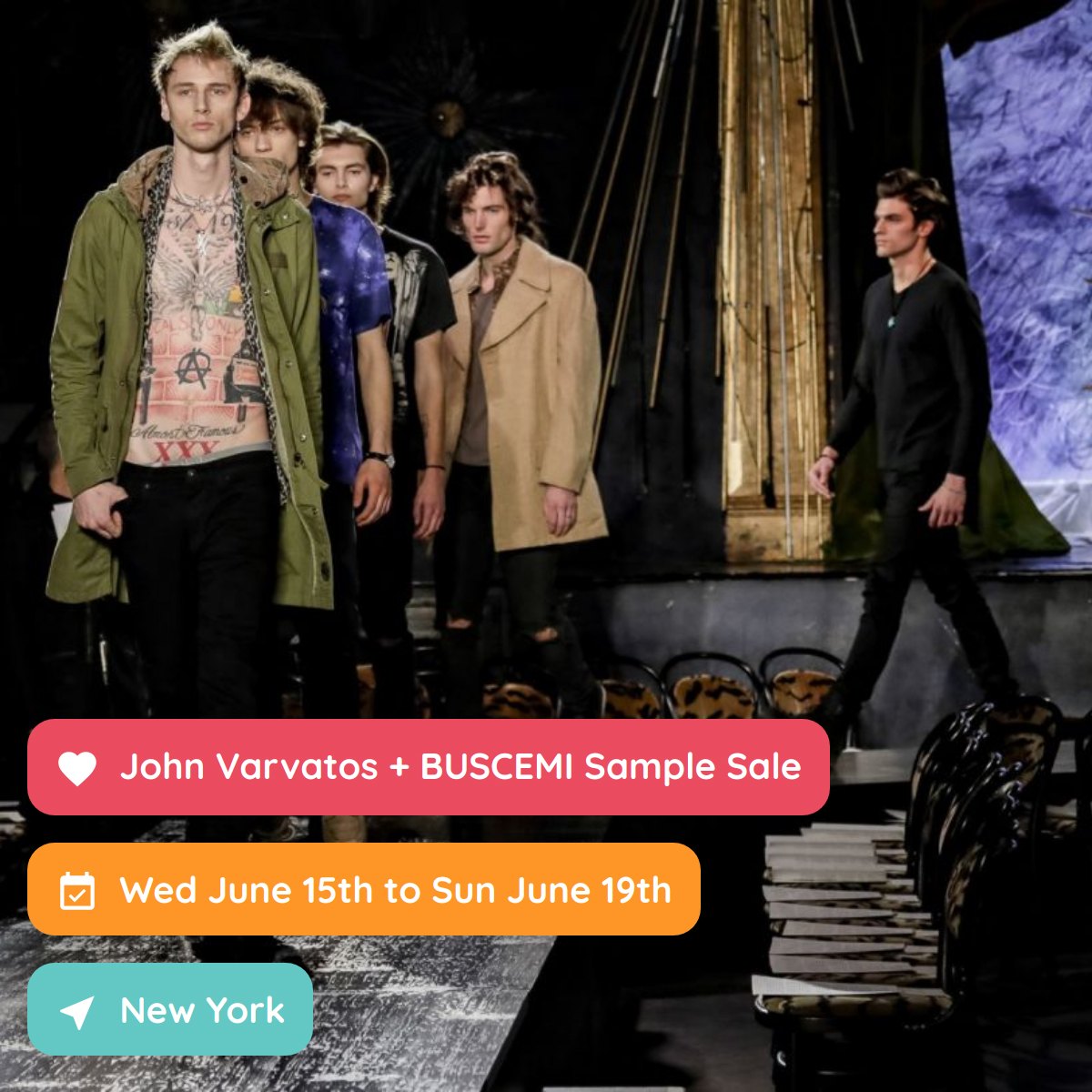 John Varvatos BUSCEMI Sample Sale New York June 2022