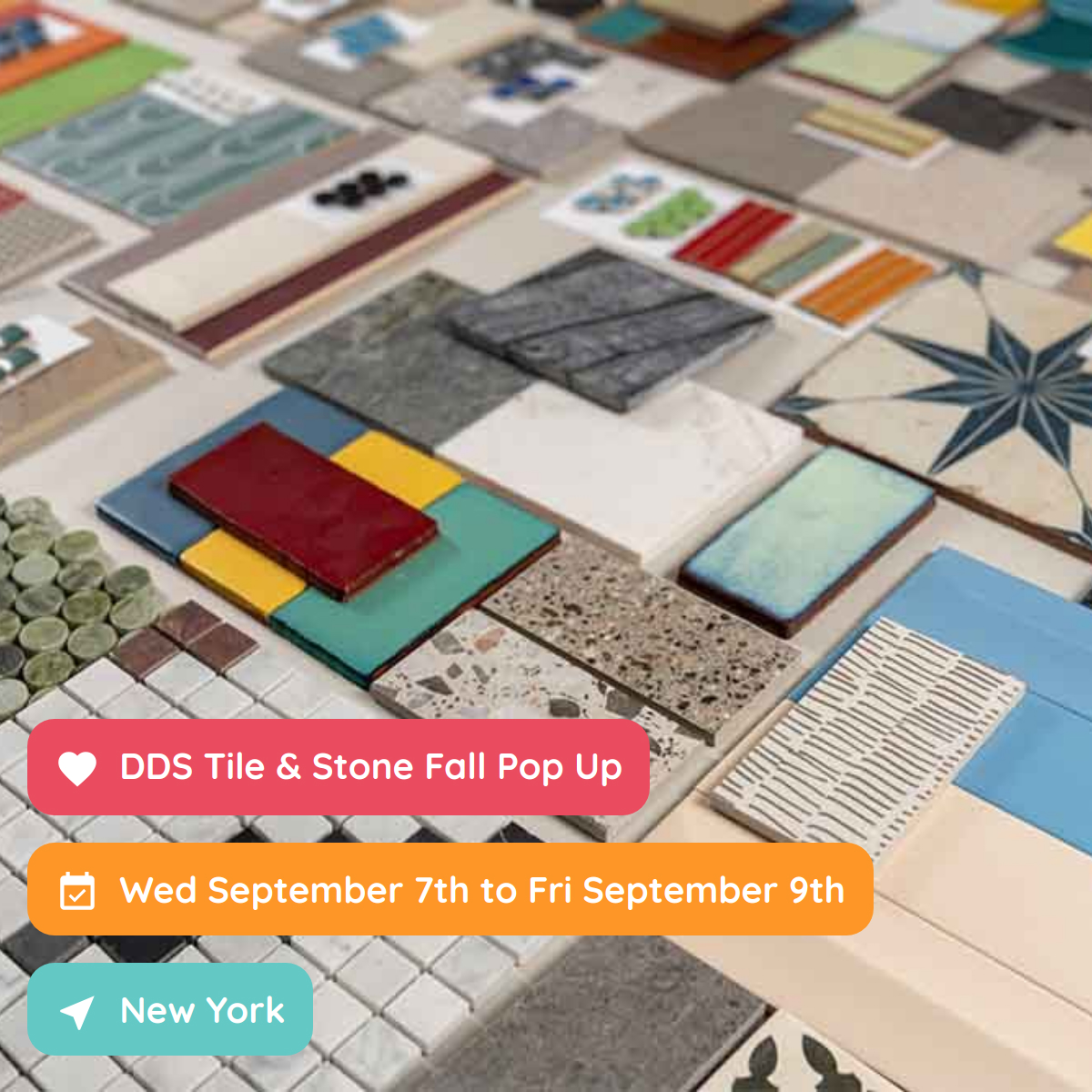 DDS Tile & Stone Fall Pop Up, New York, September 2022