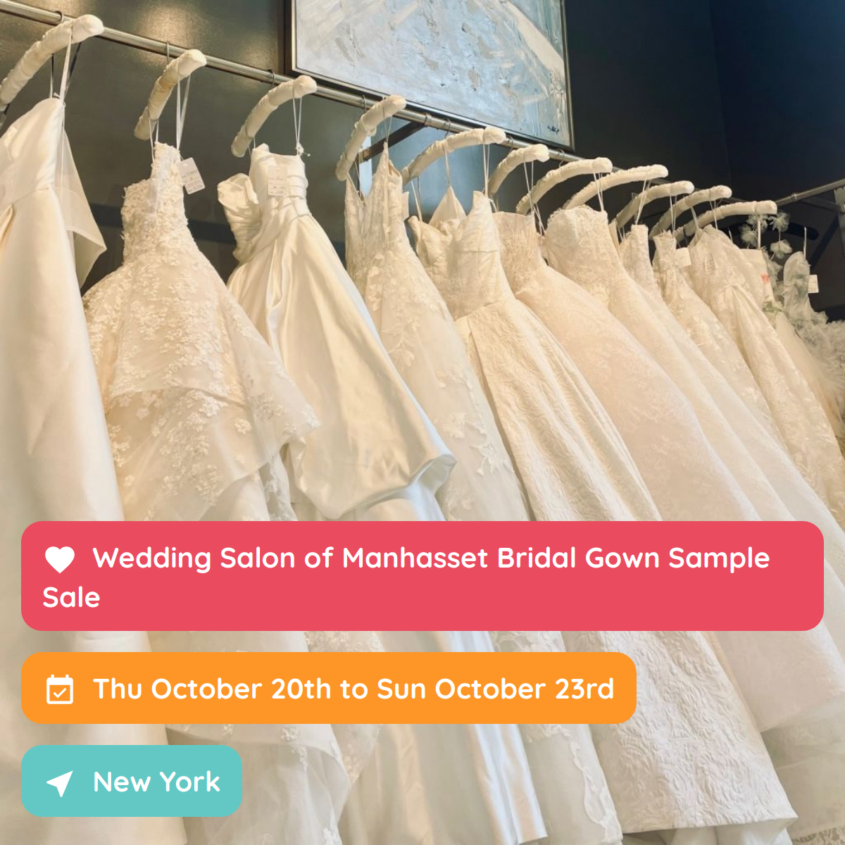 Mark Ingram Bridal Sample Sale -- Sample sale in New York