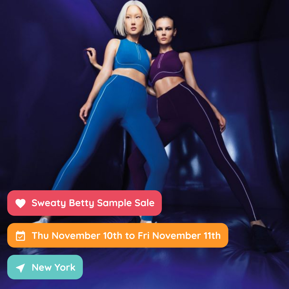 Sweaty Betty Sample Sale, New York, November 2022