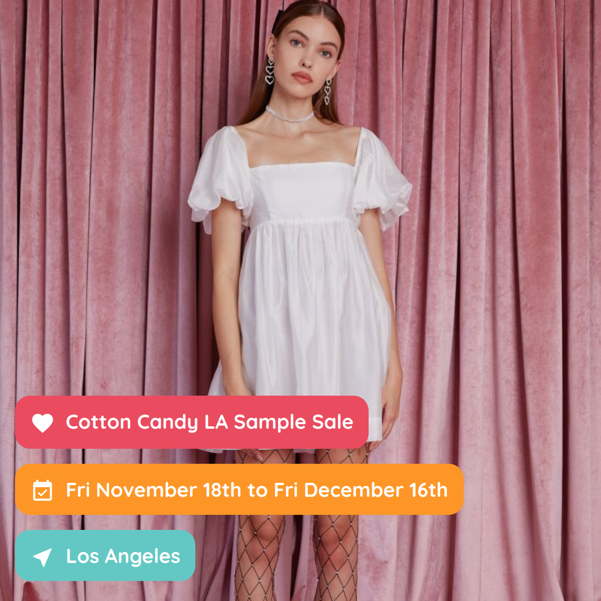 Cotton Candy LA Sample Sale, Los Angeles, November 2022