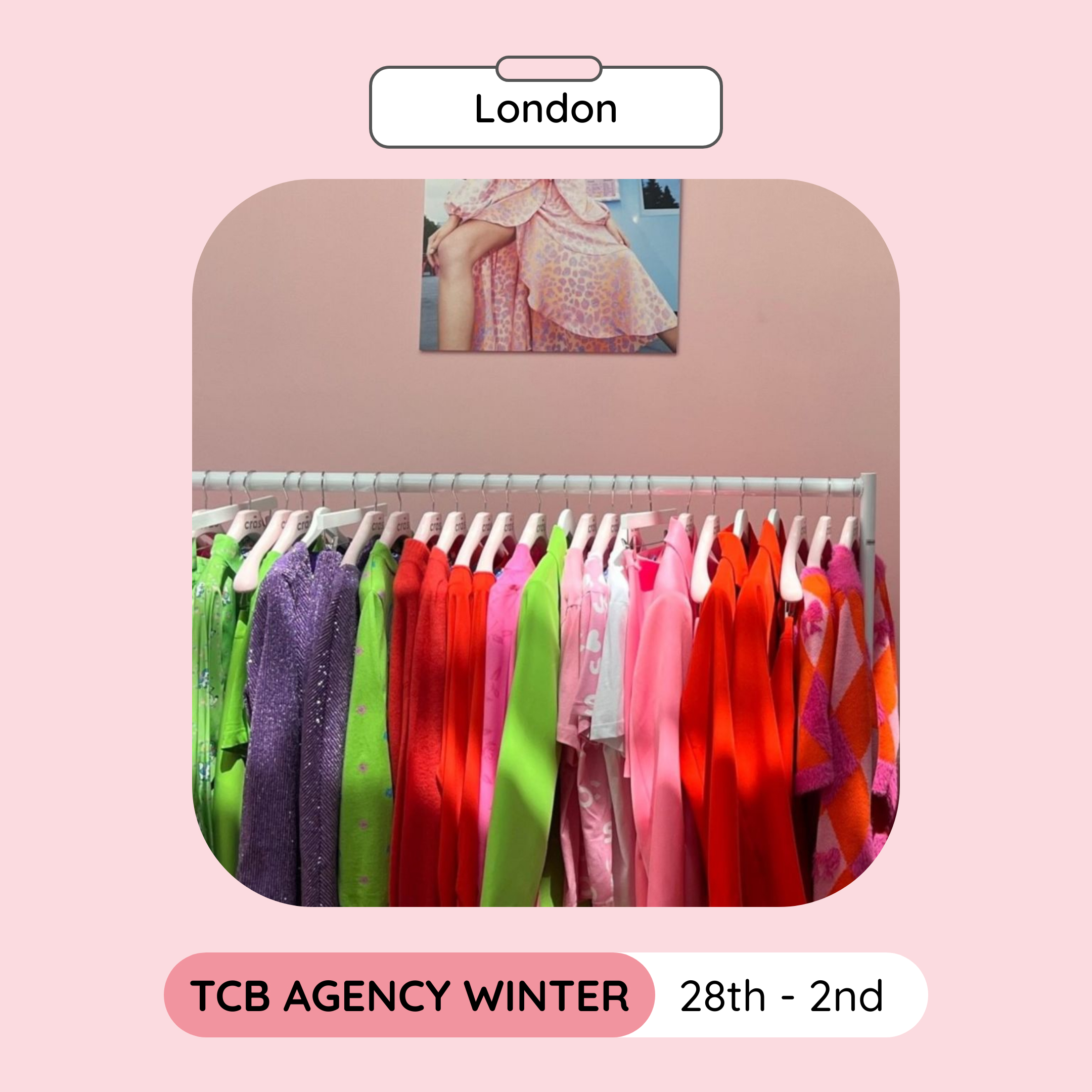 TCB Agency Winter Sample Sale, London, November 2022
